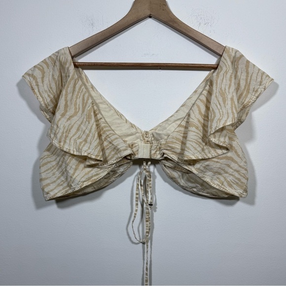 Revolve Tularosa Crop Top Sz Small Sara Top In Gianni Zebra Festival Boho - Picture 5 of 8